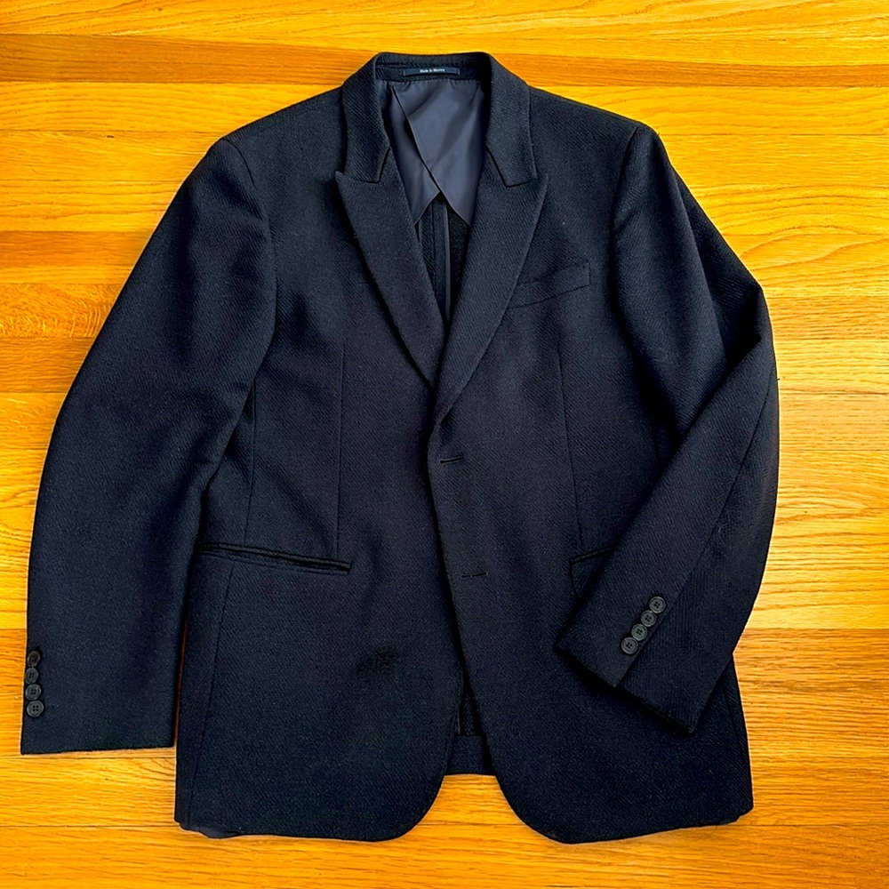 Well loved navy blazer